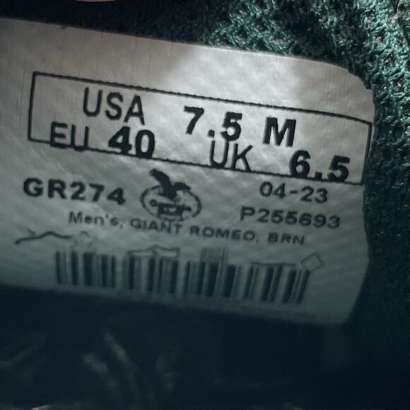 Georgia Boot Low Romeo Mens Size 7.5 Brown Leather Slip On Work Boots, Casual - Picture 7 of 12